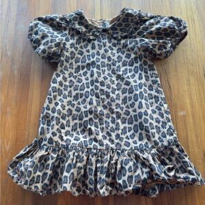 Jamie and Jack  size 6 collared cheetah print dress